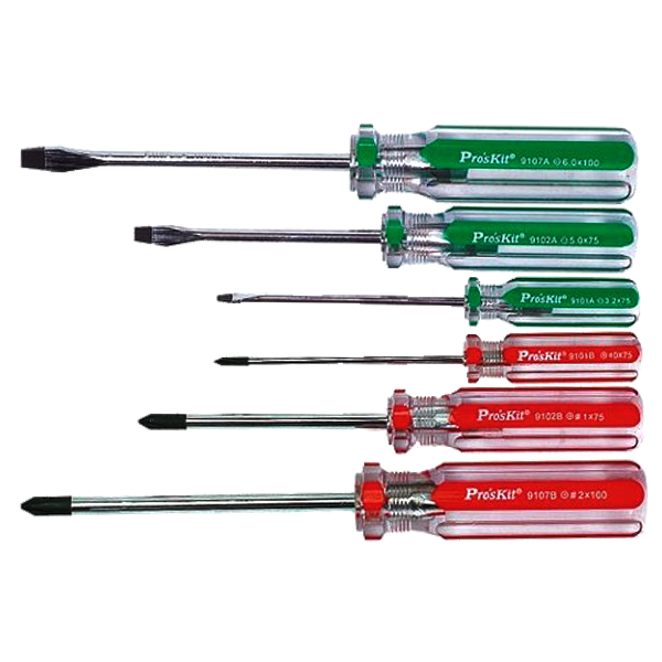 Proskit SW 9106 Line Color Screwdriver 6PCS Proskit SW 9106 Line Color Screwdriver 6PCS