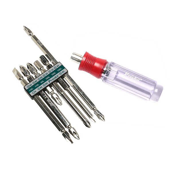 Proskit SW 9109D 10 In 1 Double End Reversible Screwdriver Set Tools