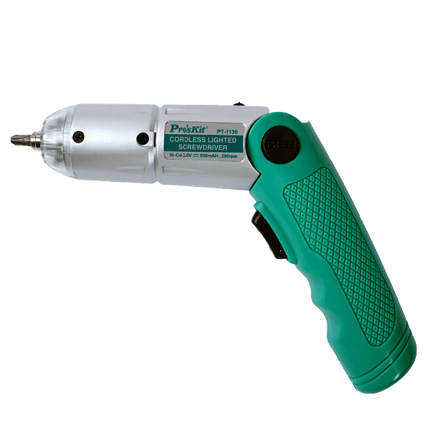 Proskit PT-1136A Cordless Lighted Screwdriver 3.6V Proskit PT-1136A Cordless Lighted Screwdriver 3.6V